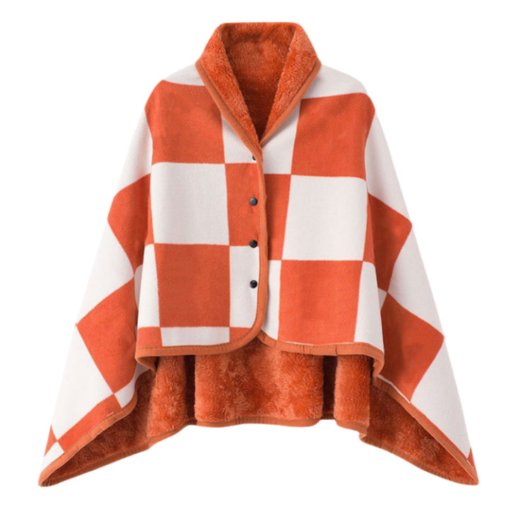 Women's stylish throw blanket with button closure Stornfield