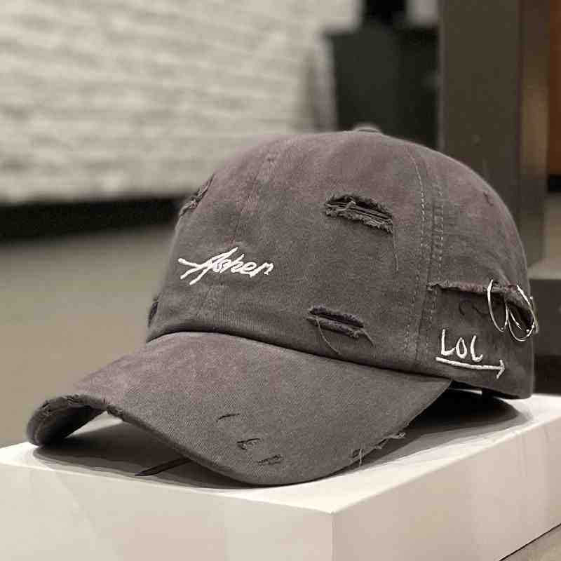 Unisex Distressed Denim Adjustable Cap Stornfield