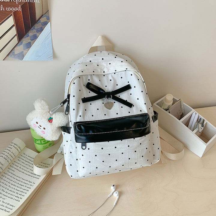 Polka Dot Patterned Mini Backpack Stornfield
