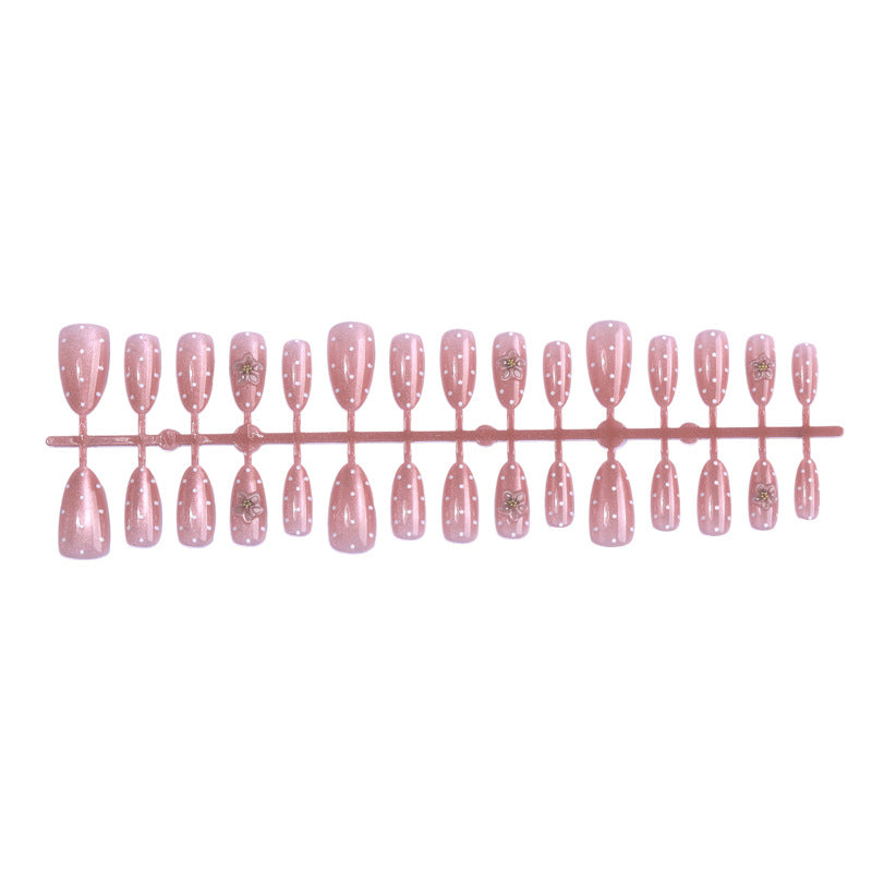 Premium Adhesive Press-On Nail Set with Floral Patterns Stornfield