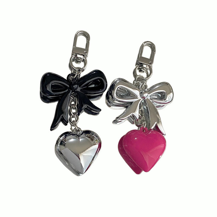 Heart and Bow Charm Keychain Stornfield