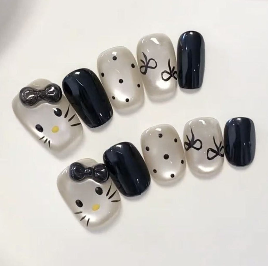 Artistic Cat and Dog Themed Nail Art Extensions Stornfield