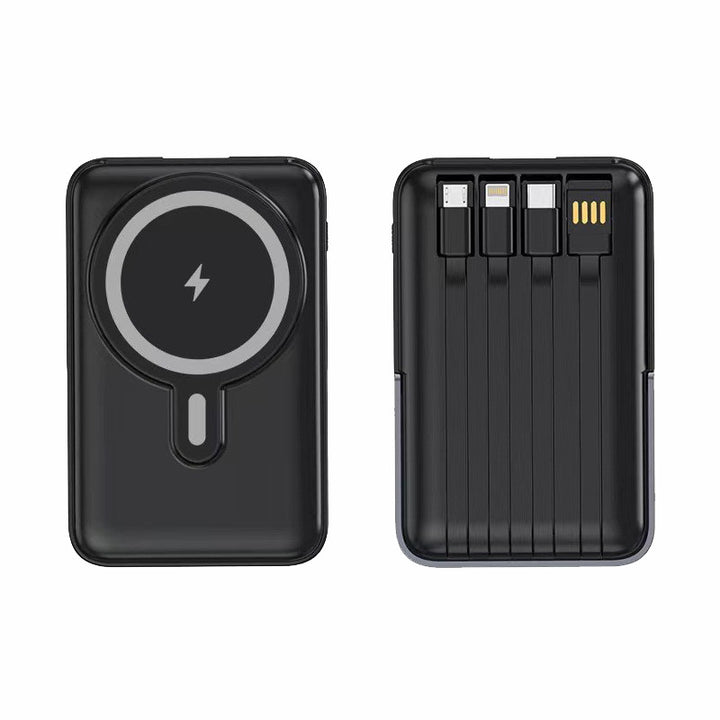 Portable Power Bank with Integrated Cable Compartment by Stornfield