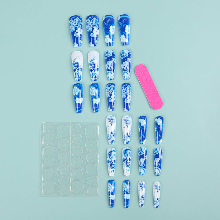 Creative Nail Art Set with Floral Design Stornfield