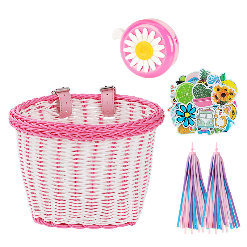 Decorative Woven Bicycle Storage Basket Stornfield