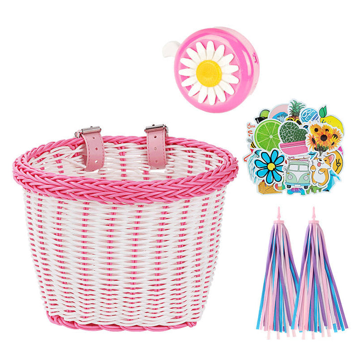 Decorative Woven Bicycle Storage Basket Stornfield