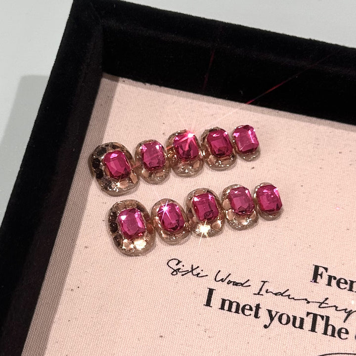 Shimmering Rhinestone Hair Clips