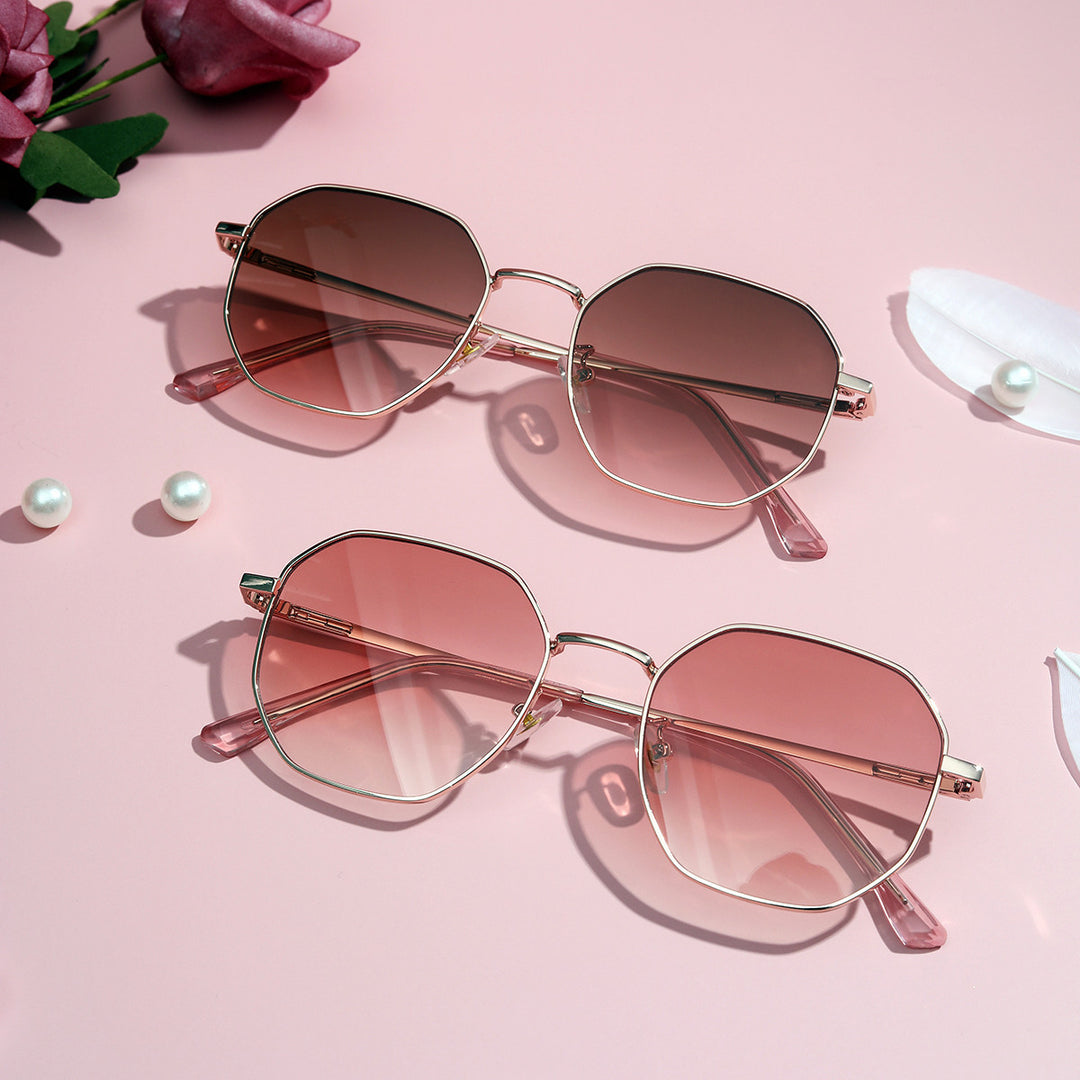 Women's fashionable sunglasses with oval frame and polarized lenses Stornfield