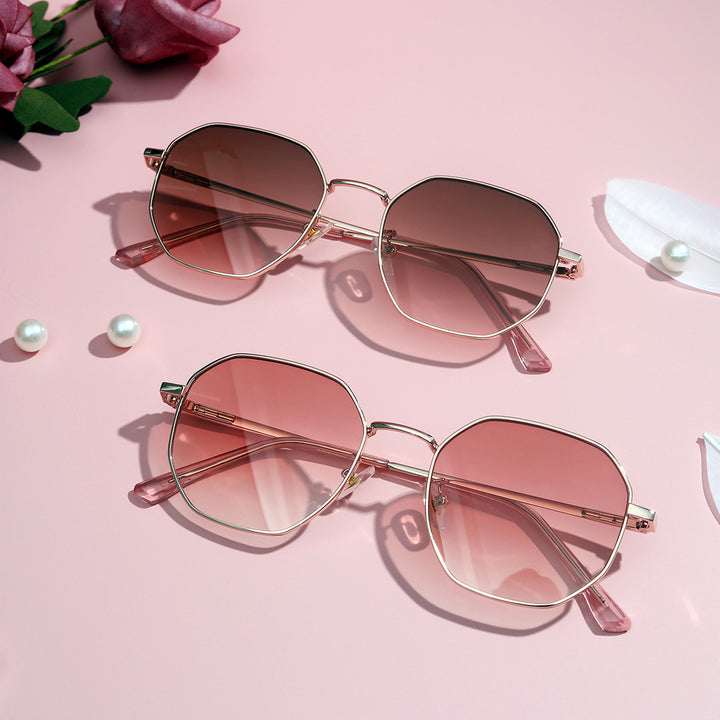 Women's fashionable sunglasses with oval frame and polarized lenses Stornfield