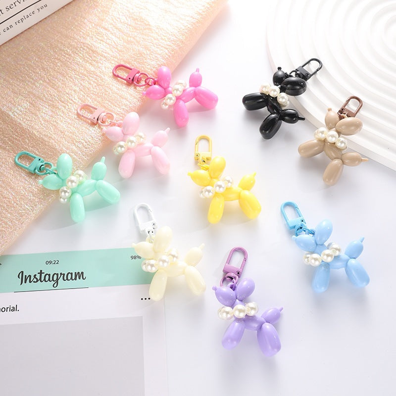 Playful keychain with balloon dog and beads Stornfield