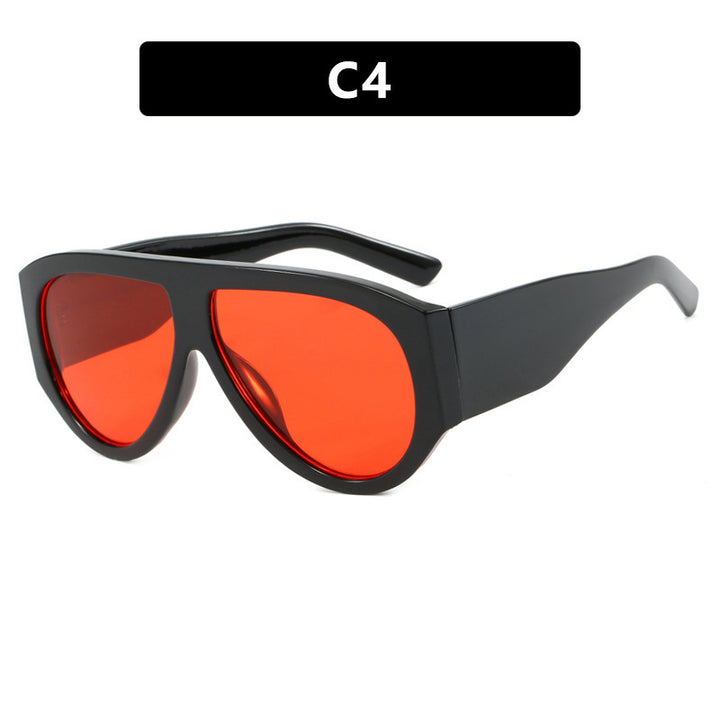 Women extravagant oversized sunglasses with angled frame Stornfield