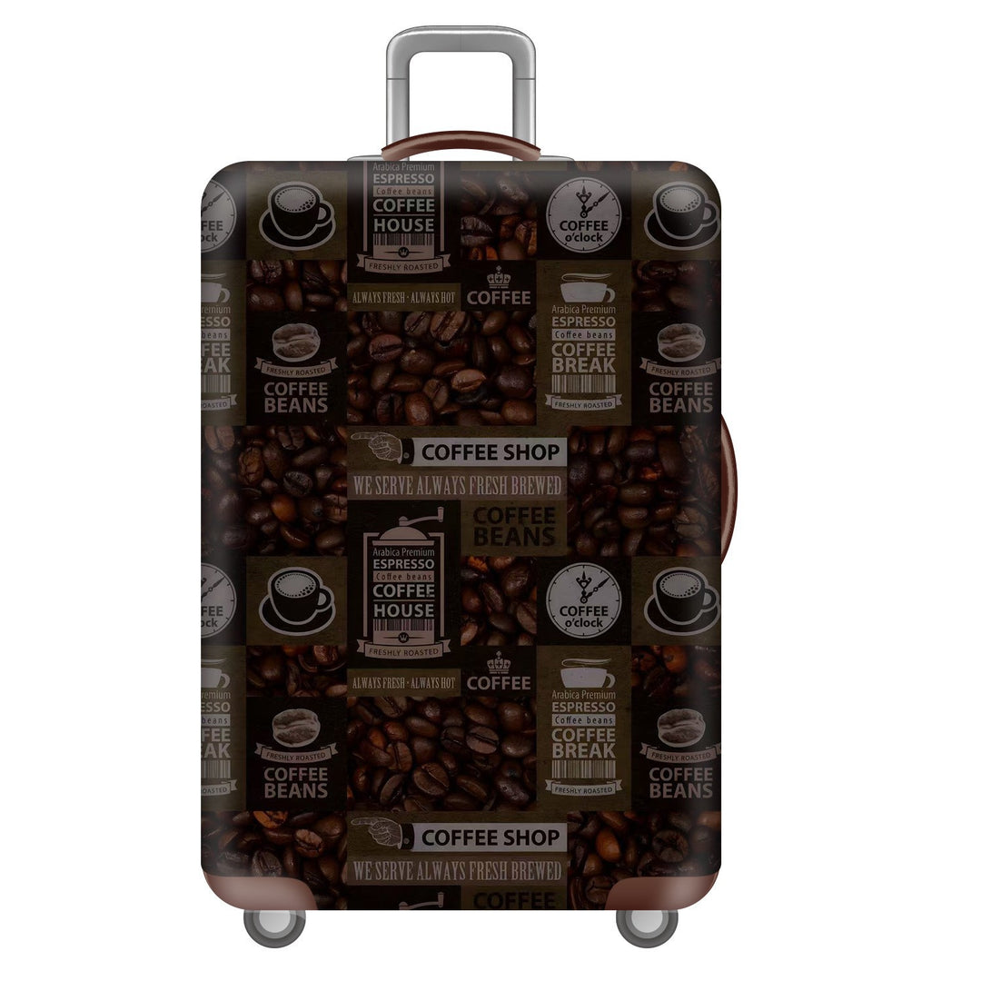 Unisex nano elastic suitcase cover with starry sky city motif, stretch protective cover for trolley luggage Stornfield