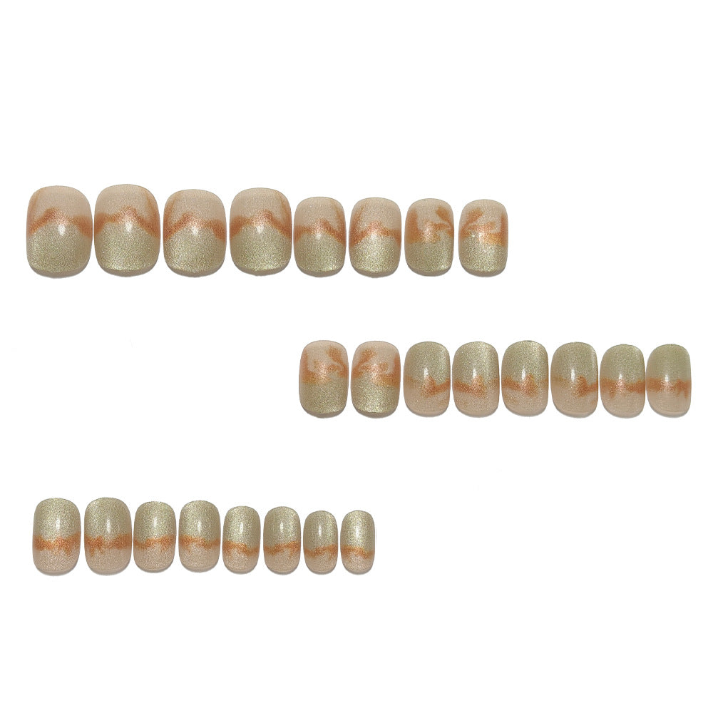 Artificial Nails in Elegant Marble Design Stornfield