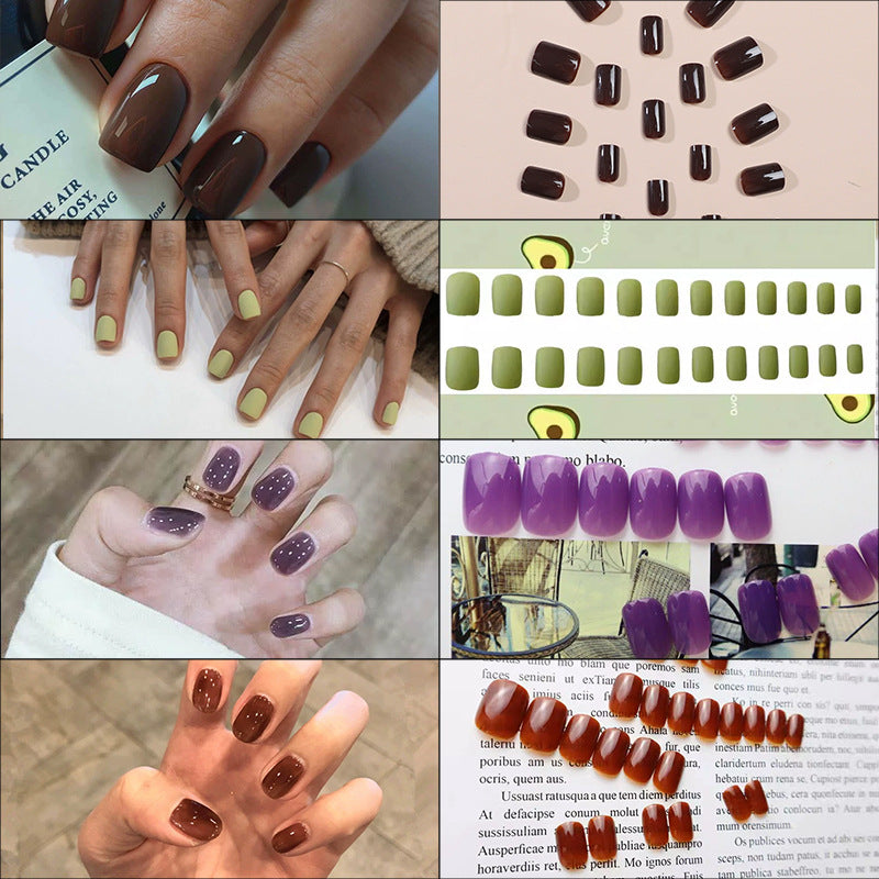 Glossy Press-On Nail Kit Stornfield