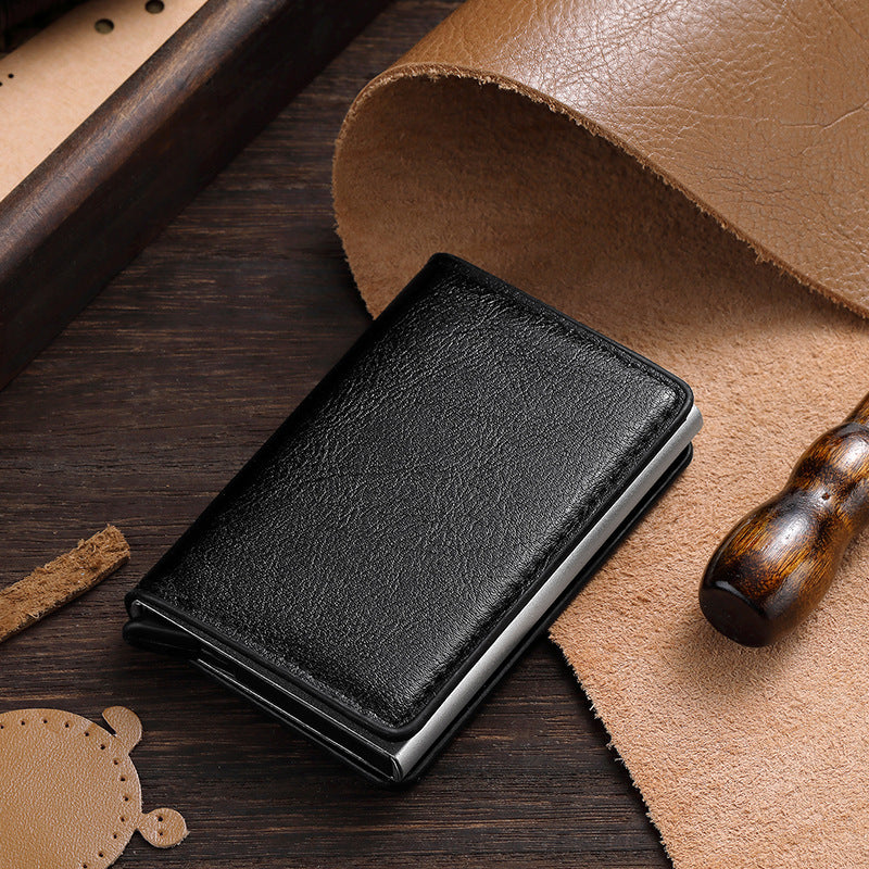 Premium Leather Business Card Holder Stornfield