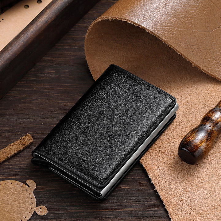 Premium Leather Business Card Holder Stornfield