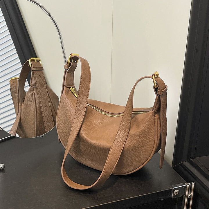 Textured Leather Sling Bag