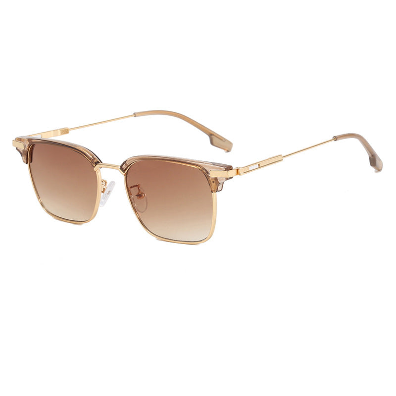 Women's square sunglasses with lightweight metal frame and wide temples Stornfield