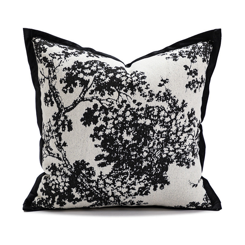 Decorative pillow with tree motif