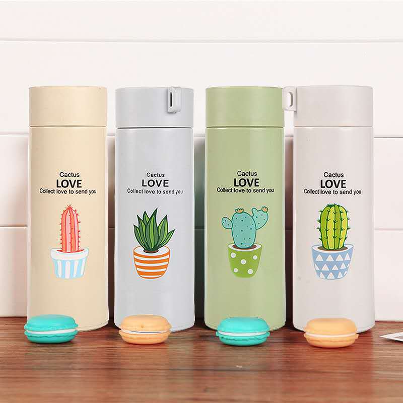 Ladies thermo-insulated drink bottle with creative cactus designs Stornfield