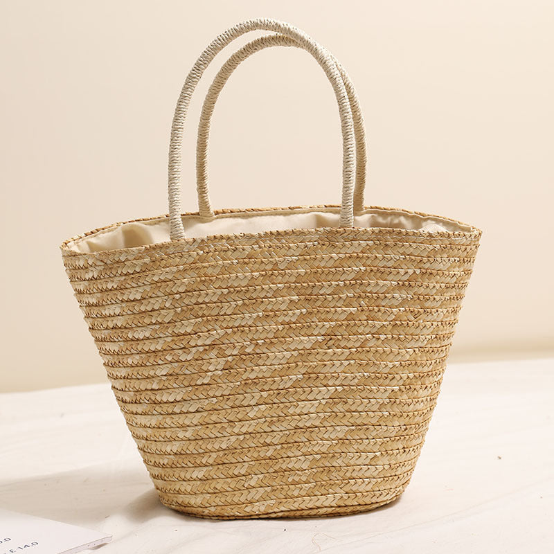 Beach linen bag with personalized embroidery Stornfield