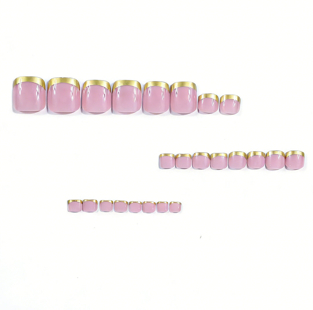 Elegant Gold Tipped Nail Art Stornfield