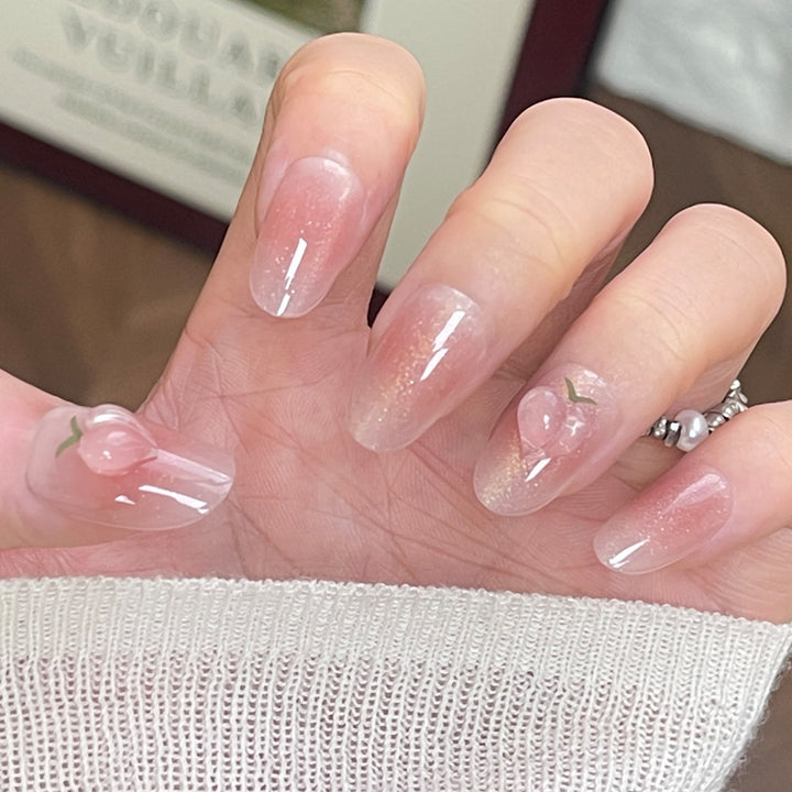 Artistic Cherry Blossom Press-On Nail Set Stornfield