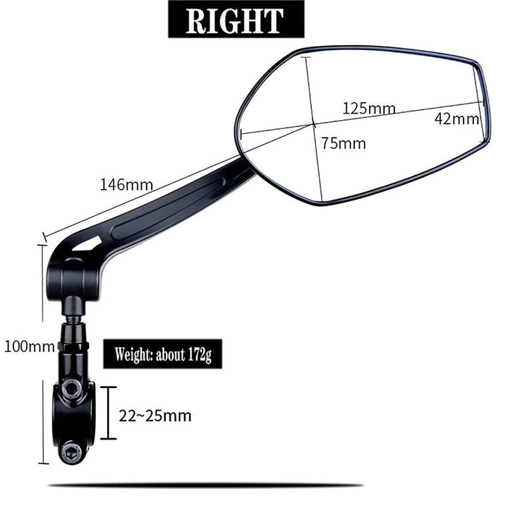 Adjustable Universal Bicycle Side Mirror Stornfield