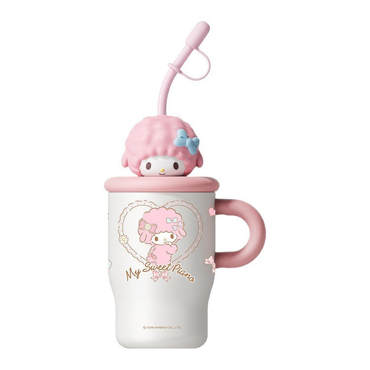 Ladies drinking cup with creative lid and straw Stornfield