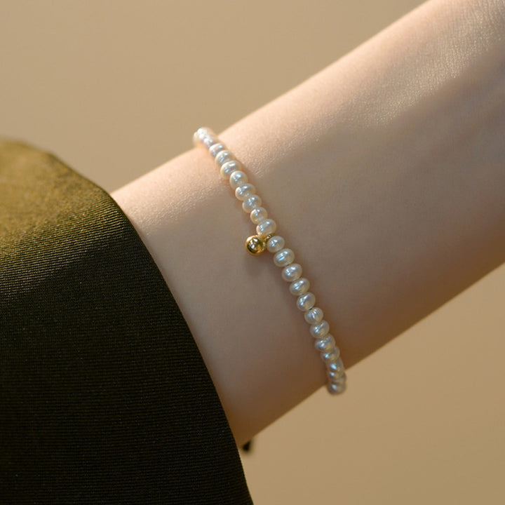 Pearl bracelet with fine gold accent Stornfield