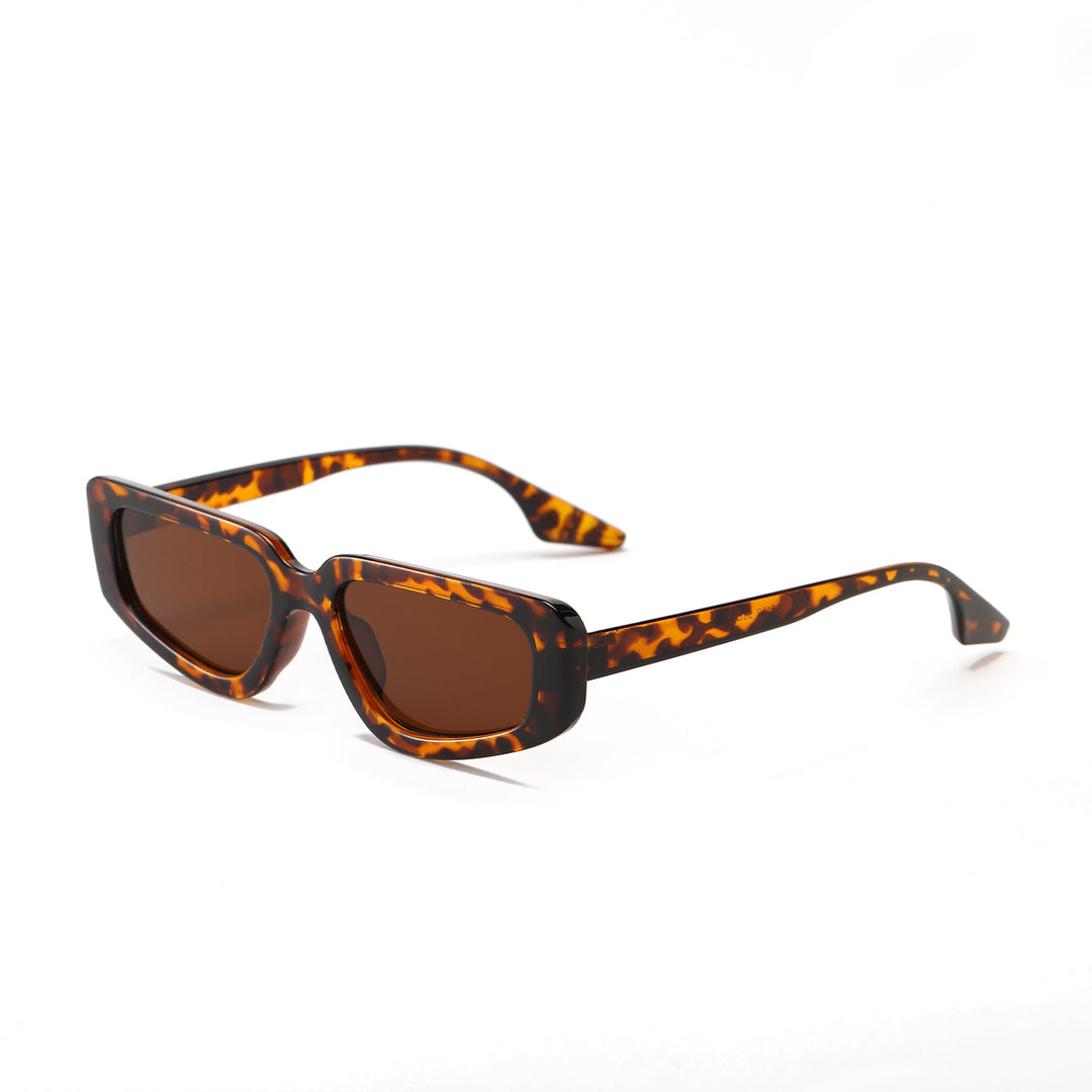 Women's stylish square sunglasses with modern high-gloss plastic frame Stornfield
