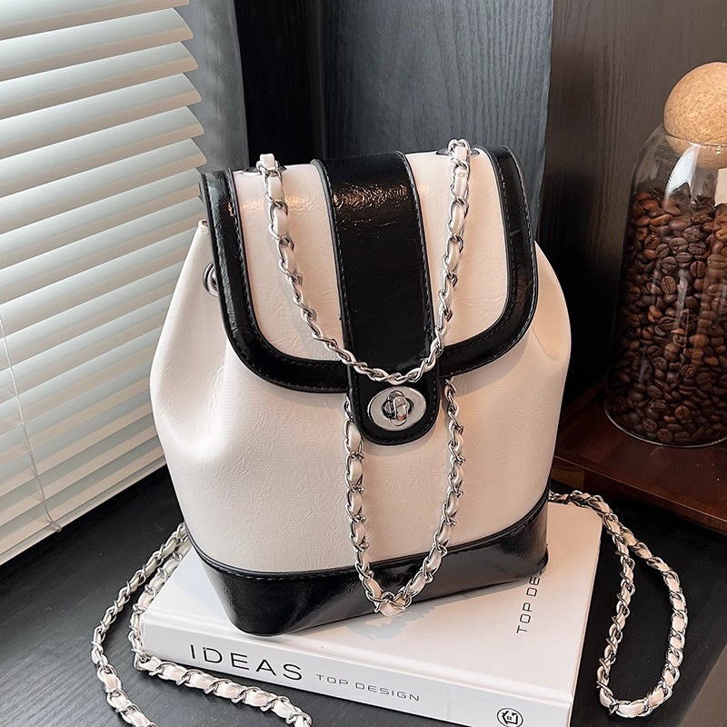 Chic Chain-accented Bucket Handbag Stornfield