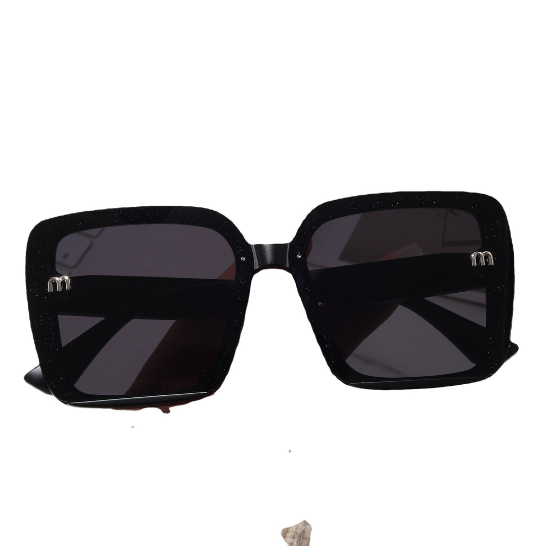 Ladies fashionable square sunglasses with shimmering frame Stornfield