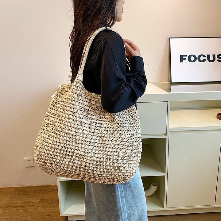 Handbag Made of Handwoven Natural Material with Generous Interior Stornfield