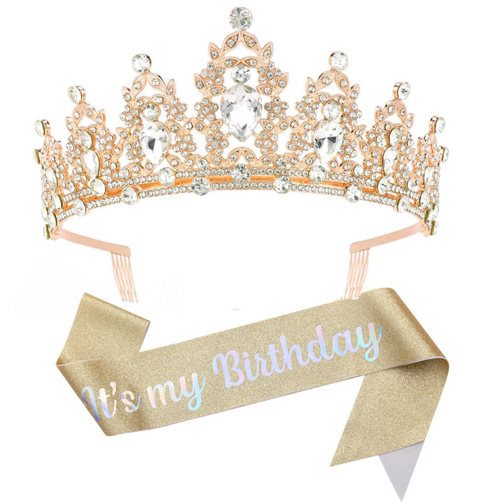 Women's black embellished tiara with elegant design Stornfield