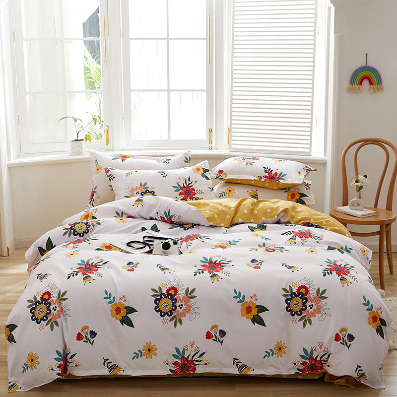 Floral Printed Duvet Cover Set