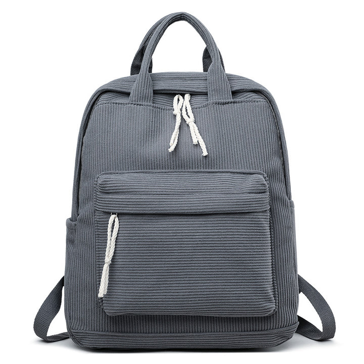 Compact Textured Fabric School Backpack Stornfield