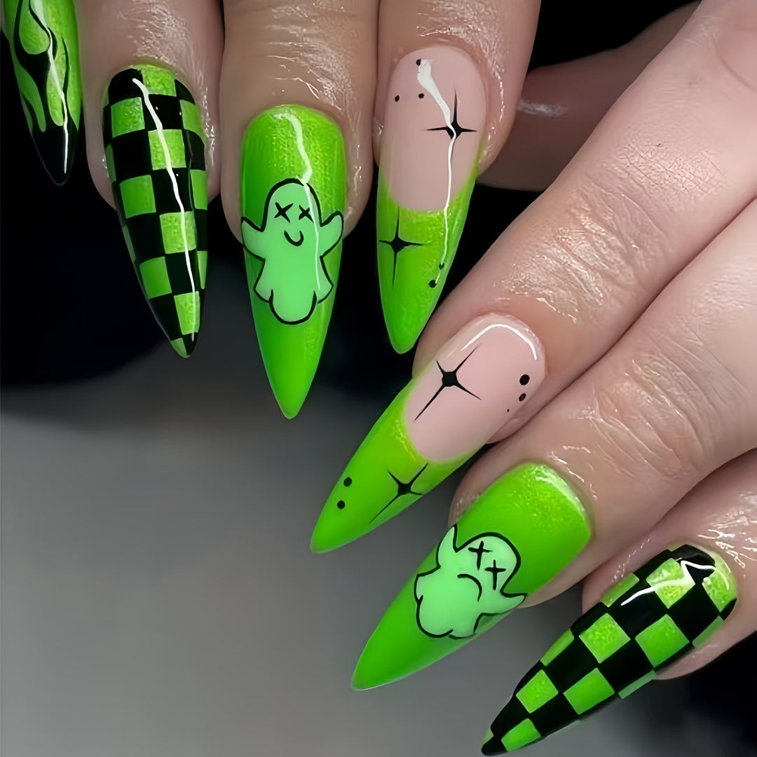 Spooky Ghost Nail Art