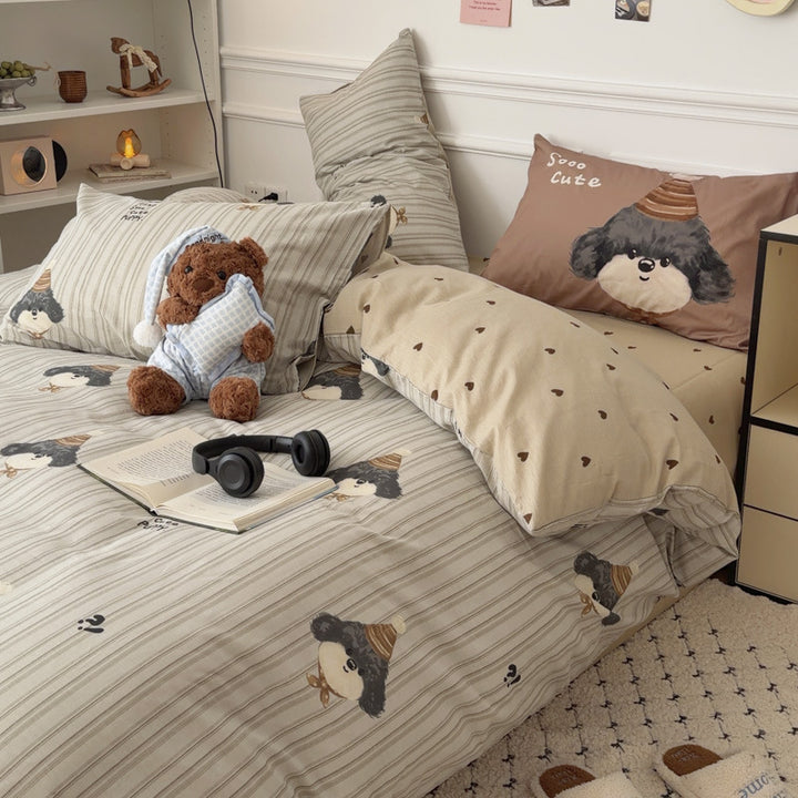 Cute Panda-Themed Bedspread Set