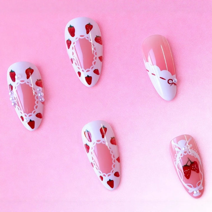 Creative Strawberry Nail Art Enhancements Stornfield