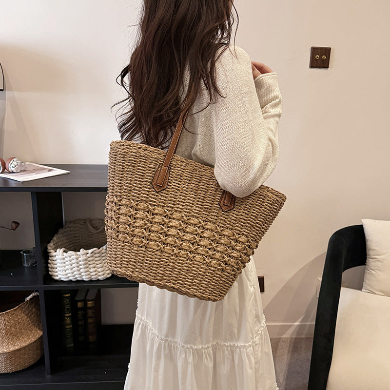 Woven Straw Tote