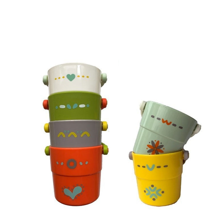 Unisex colorful storage bucket with ergonomic handle Stornfield