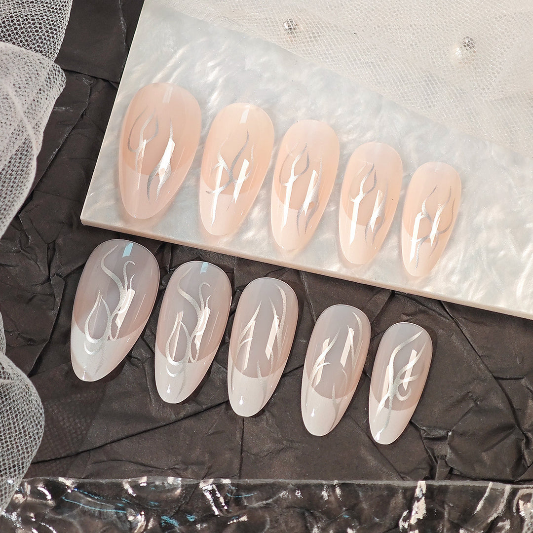 Chic Long Pointed Press-On Nails Stornfield