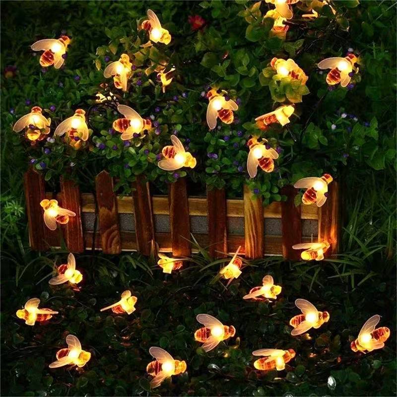 Decorative Bee Solar String Lights Stornfield