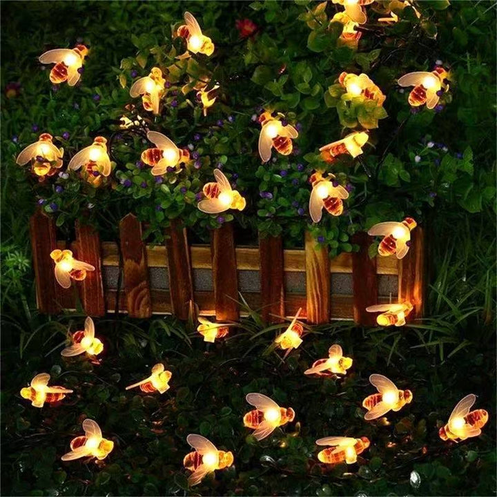 Decorative Bee Solar String Lights Stornfield