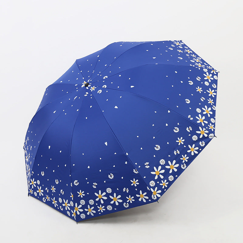 Ladies umbrella with floral design and reinforced frame Stornfield