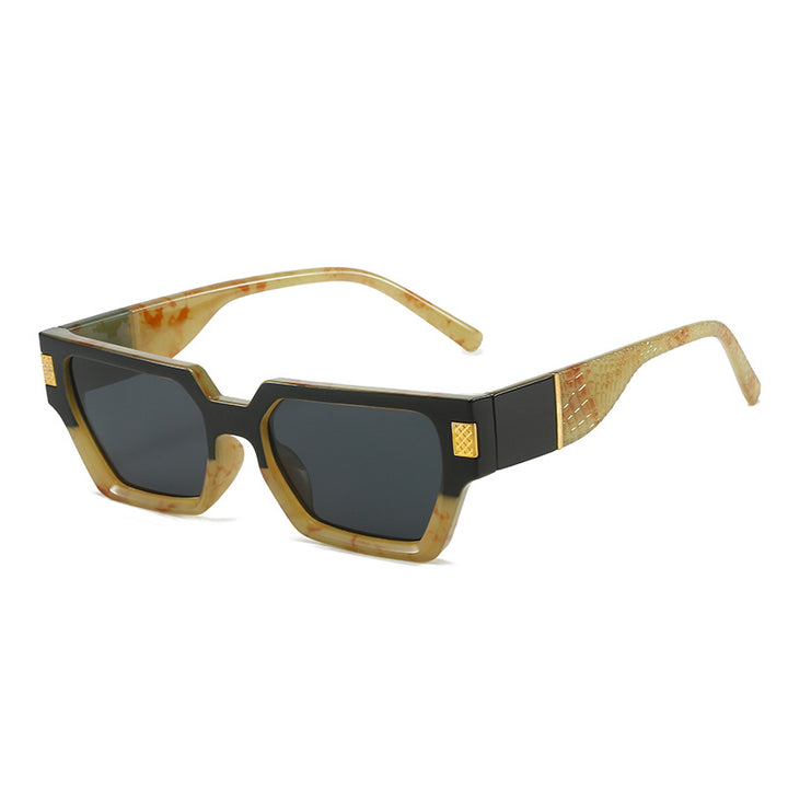 Ladies fashionable sunglasses with unique geometric frame and luxurious details Stornfield