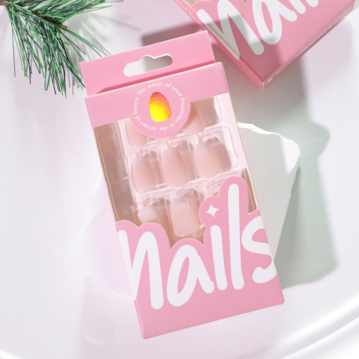 Elegant Gel Nail Extensions in Modern French Tip Design Stornfield