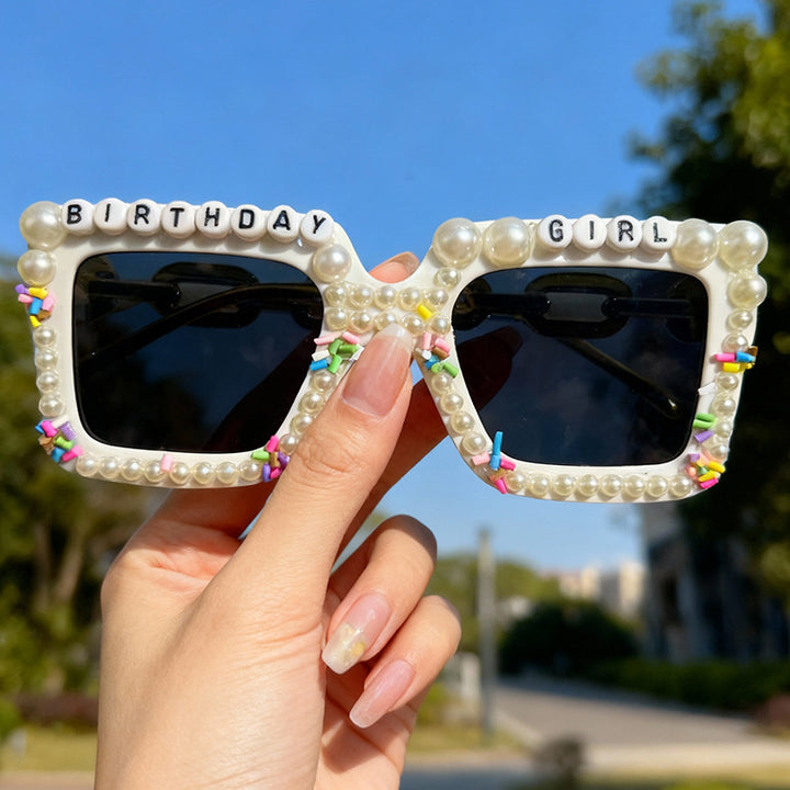 Playful Birthday-Themed Statement Sunglasses Stornfield