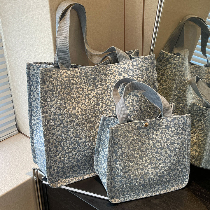 Floral Print Fabric Shoulder Bag